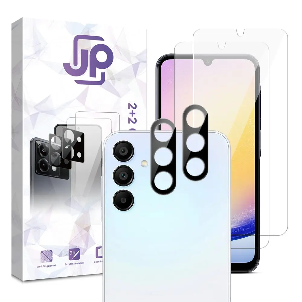 JP Combo pack, Sada 2 tvrzených skel a 2 sklíček na fotoaparát, Samsung Galaxy A26