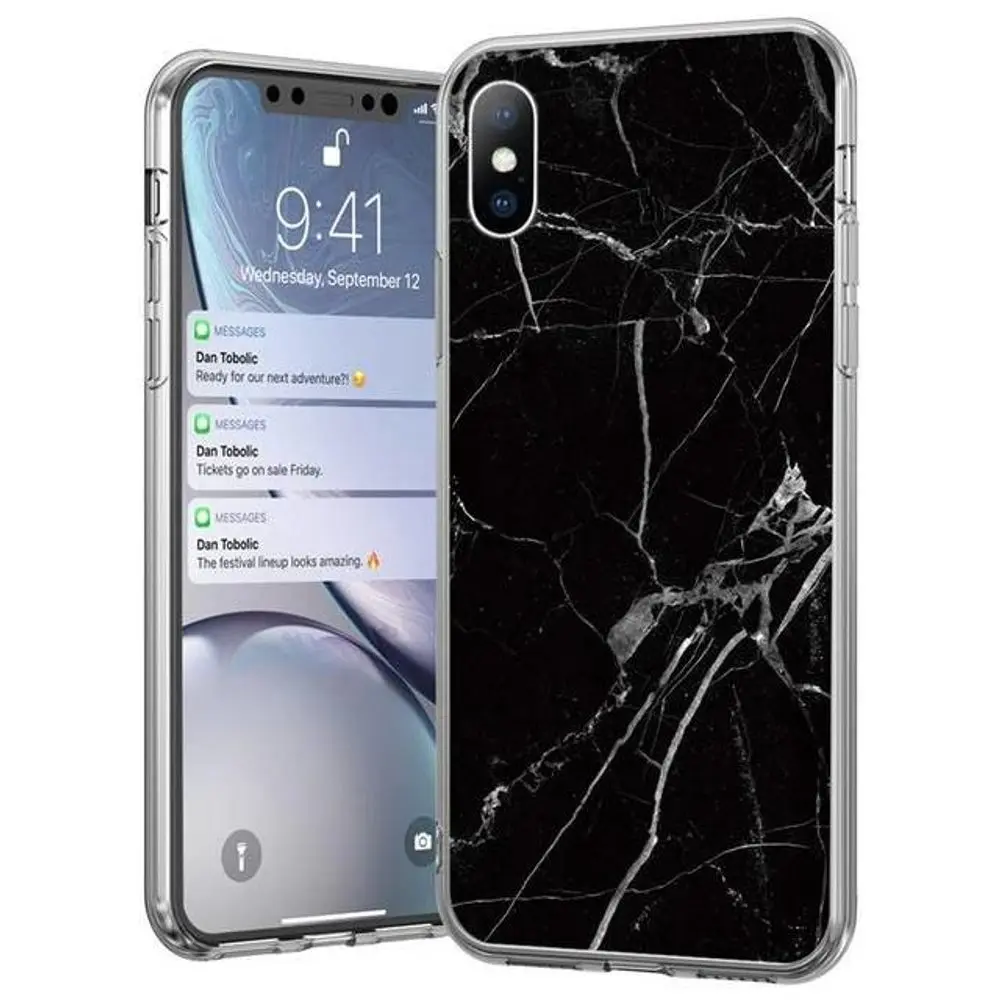 Wozinsky Marble, Samsung Galaxy A22 4G, černý