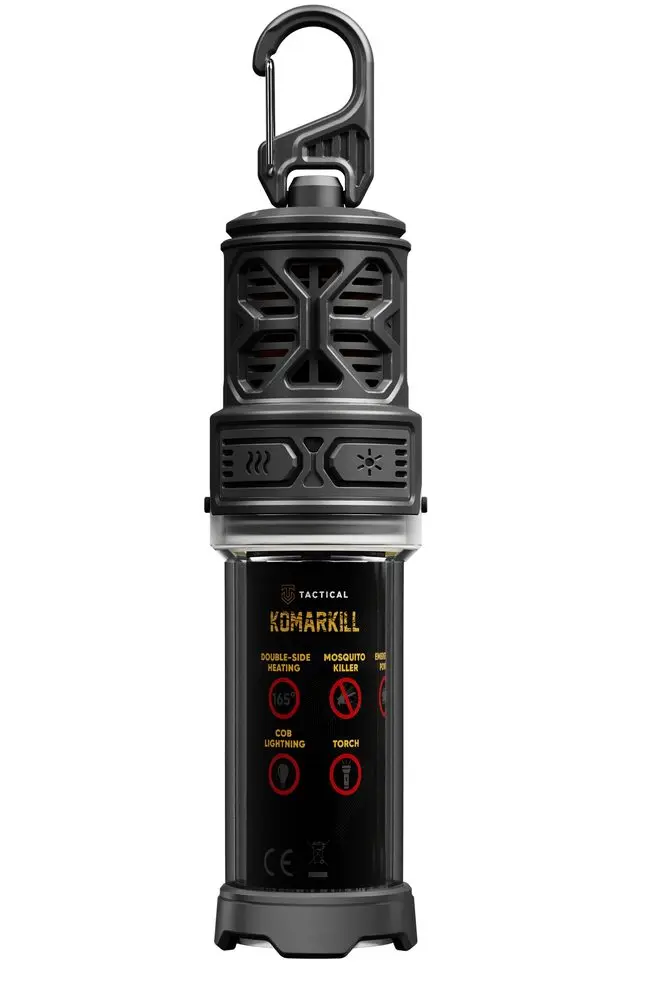 Powerbanka a odpuzovač komárů s LED lucernou a Tactical KomarKill