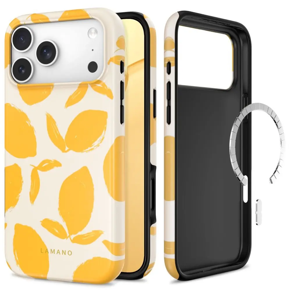 Tech-Protect Lamano MagSafe obal, iPhone 17 Pro Max / 18 Pro Max, lemon haze