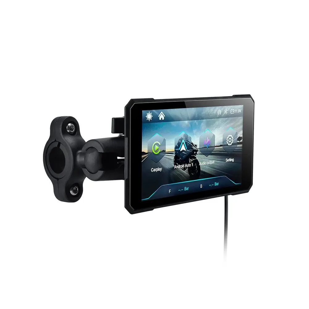 5" motocyklový displej s bezdrátovým Apple CarPlay a Android Auto
