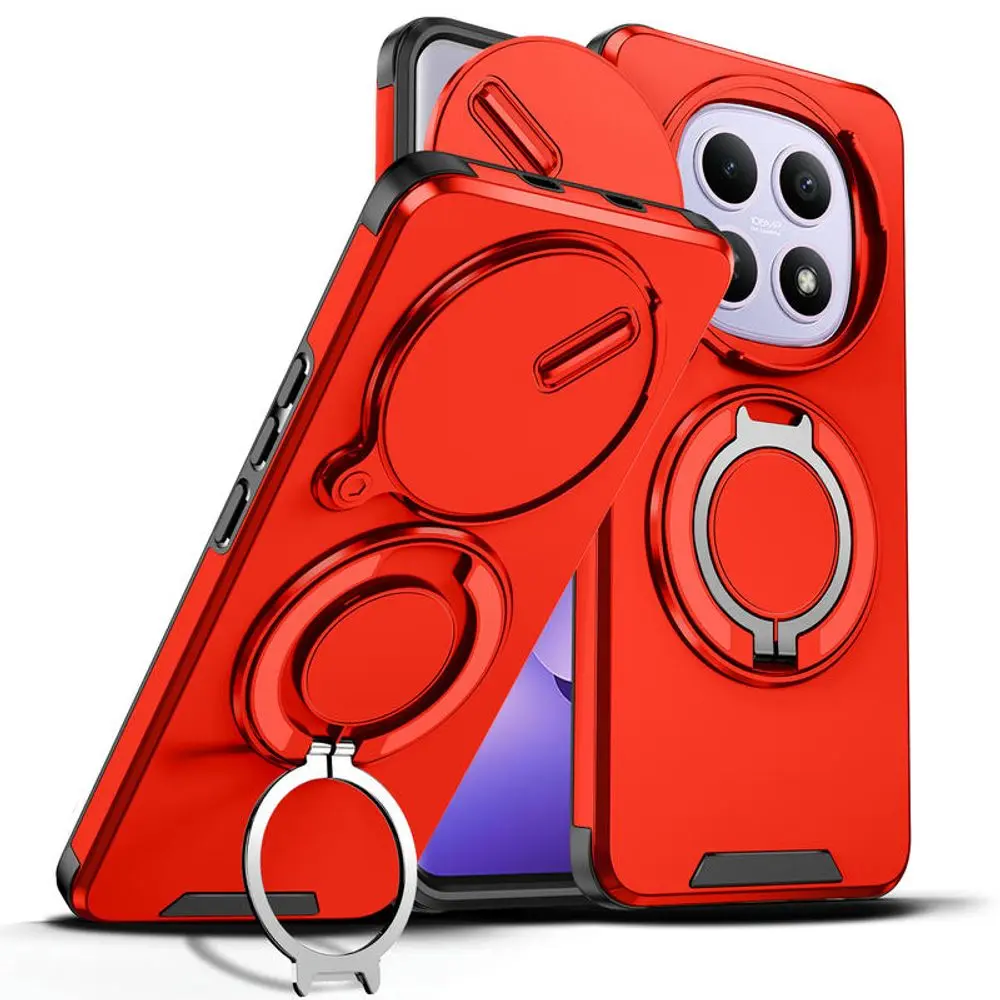 Camslide Stand obal, Xiaomi Redmi Note 15 5G, červený