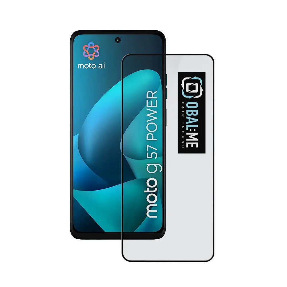 OBAL:ME 5D Tvrzené Sklo pro Motorola G57 Power, černé