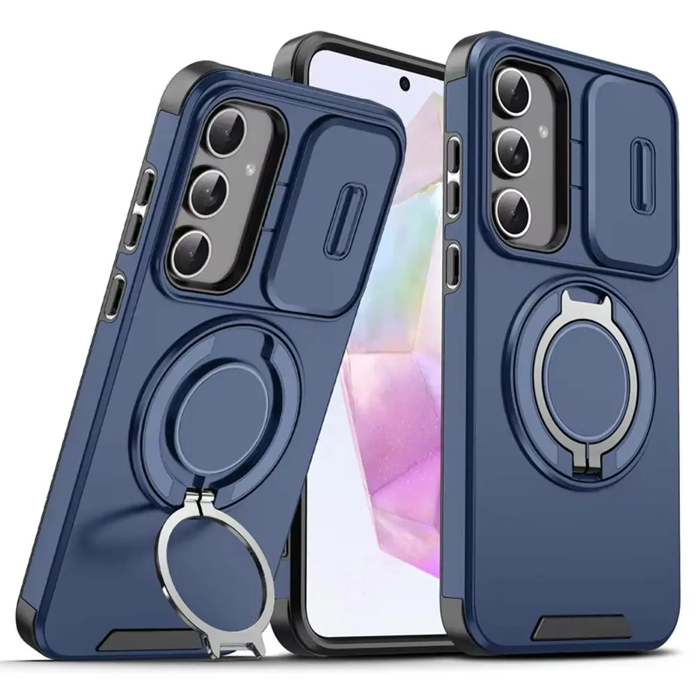 Camslide Stand obal, Samsung Galaxy A26 5G, modrý