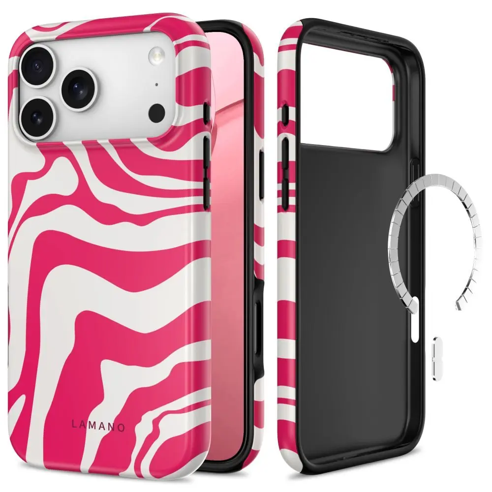 Tech-Protect Lamano MagSafe obal, iPhone 17 Pro Max / 18 Pro Max, Flamingo Bloom