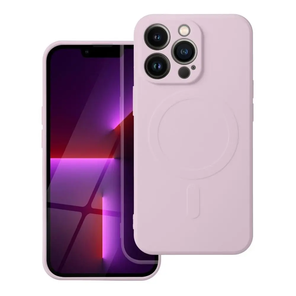 Obal Silicone Mag Cover s ochranou fotoaparátu, iPhone 17 Pro Max / 18 Pro Max, růžový