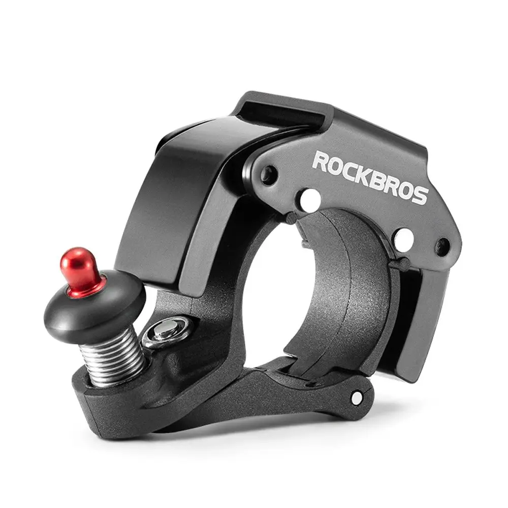Rockbros 34210006001 Zvonek na kolo, tvar C, černý