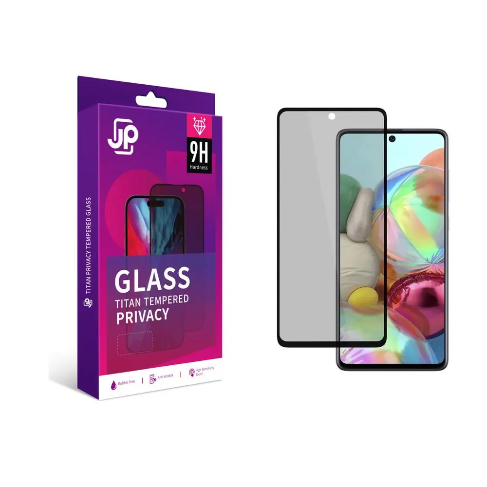 JP Titan Privacy extra odolné tvrzené sklo, Xiaomi 17T Pro, černé