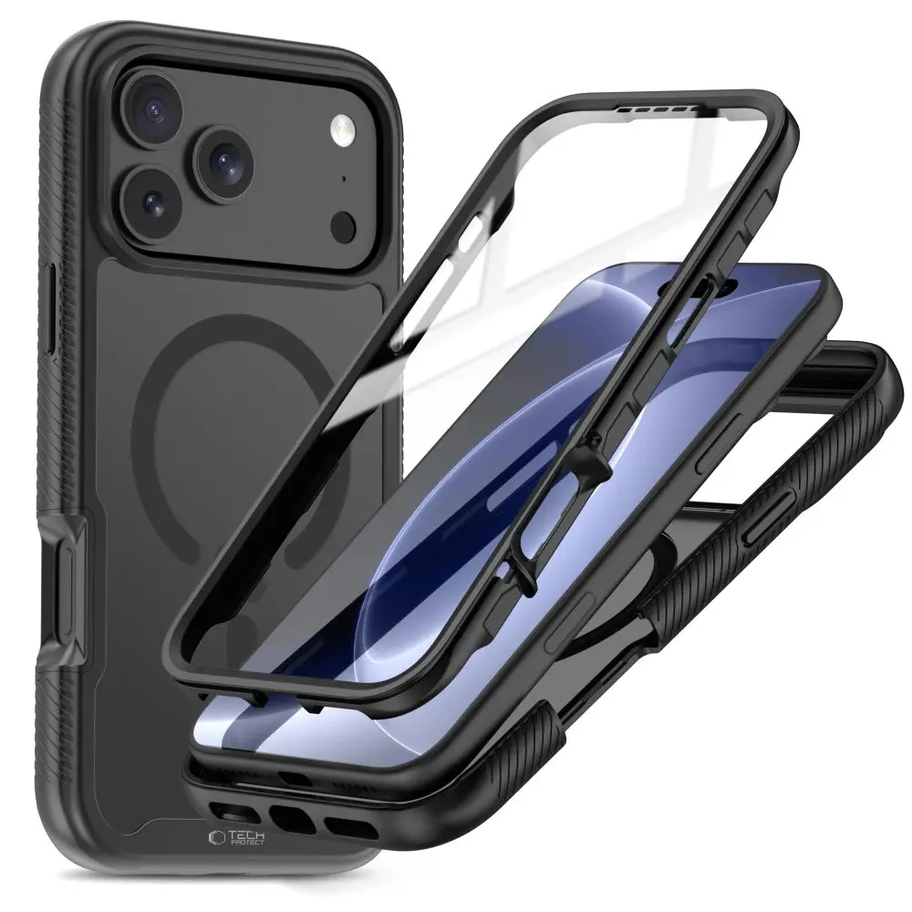 Tech-Protect Defense360 MagSafe iPhone 17 Pro Max / 18 Pro Max, černé