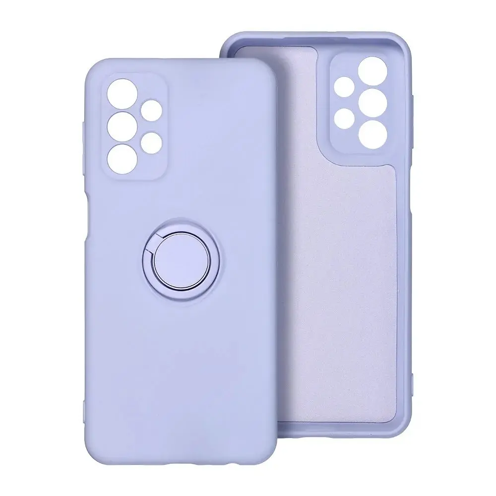 Silicone Ring obal, Samsung Galaxy A36 5G, fialový