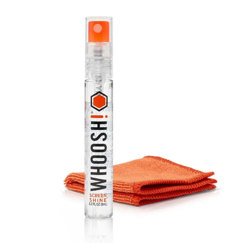 WHOOSH! Screen Shine Pocket 8 ml čistič displejů s mikrovláknovou utěrkou