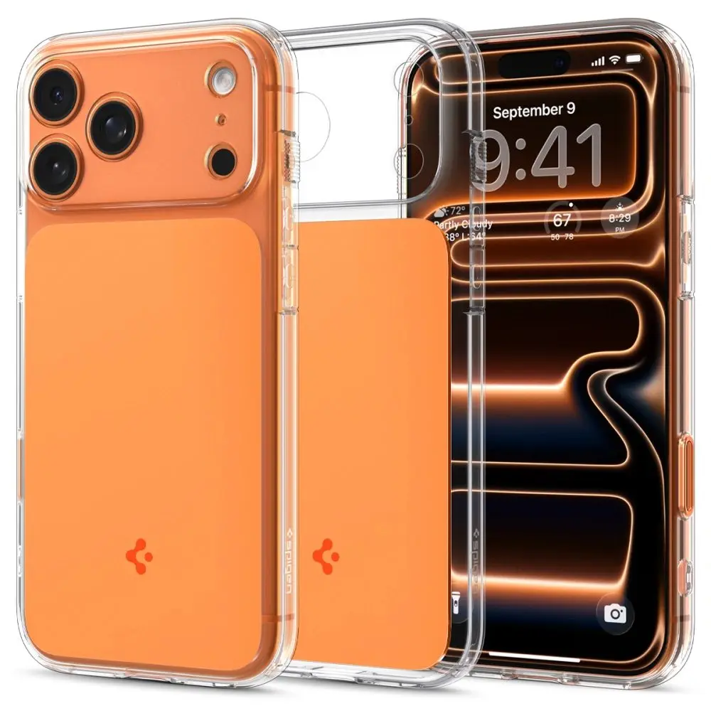 Kryt pro iPhone 17 Pro Max Spigen Ultra Hybrid T MagSafe - lesklý oranžový