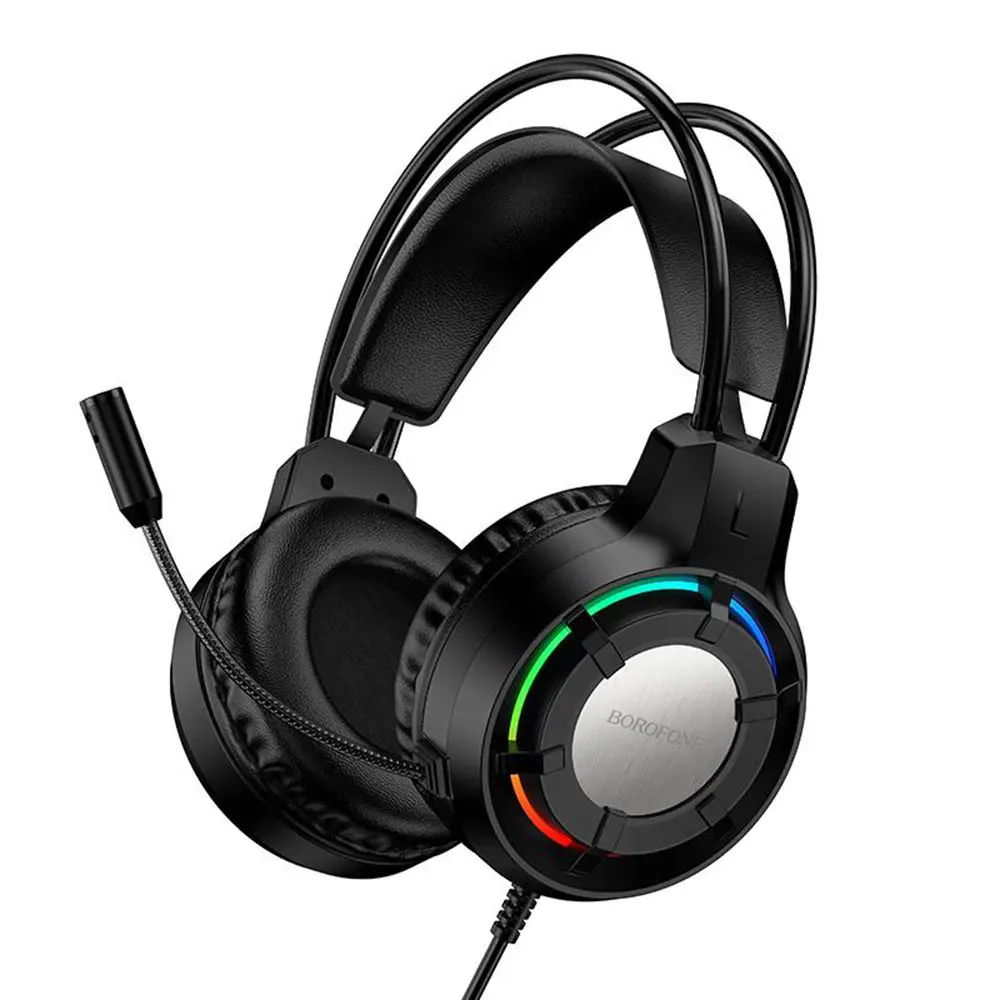 Sluchátka Borofone BO112 Wave gaming s mikrofonem černá