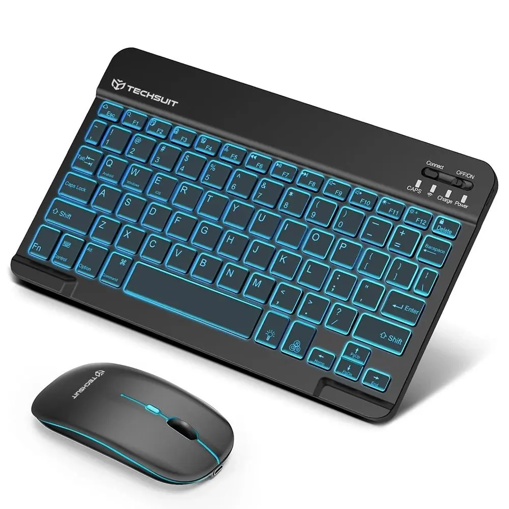 Techsuit bezdrátová klávesnice a myš AirCombo (WKM1), USB-C, černá