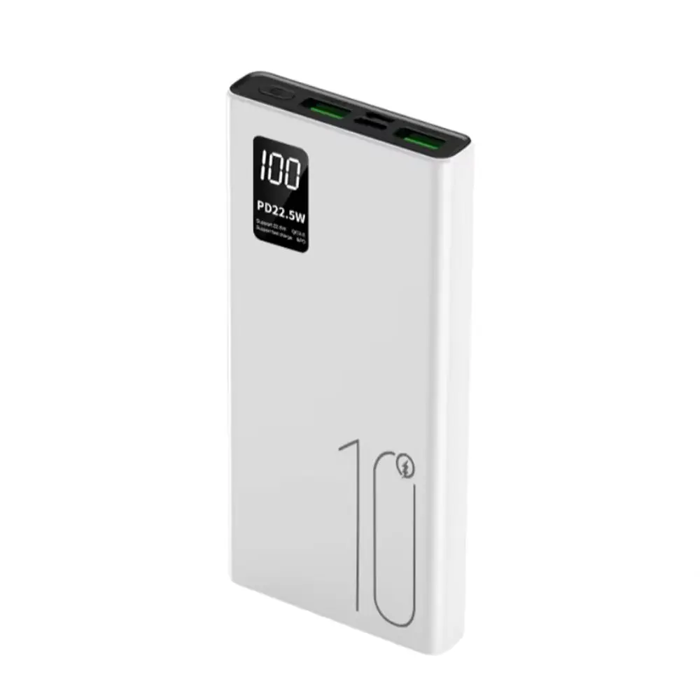 Powerbanka 10000mAh, PD 22,5W, QC3.0, bílá