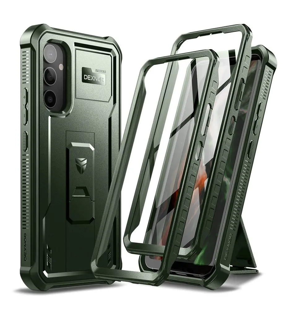 Dexnor 360 Kickstand obal Samsung Galaxy A54, zelený