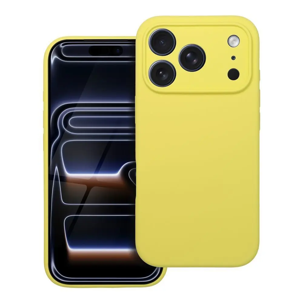 Obal Silicone, iPhone 17 Pro, žlutý
