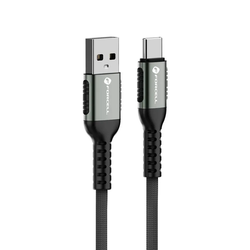 Forcell F-Energy kabel USB A - USB-C, QC4.0, 3A, 66W, 2 m, černý