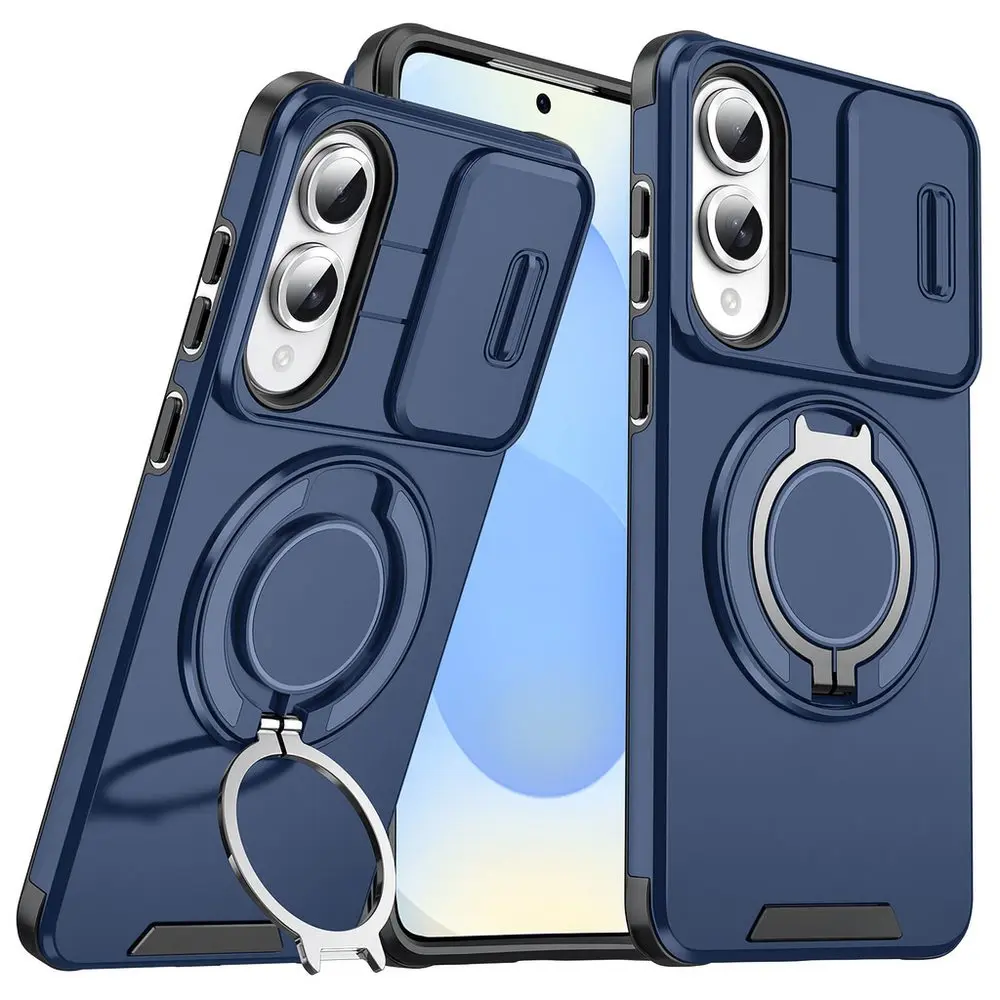 Camslide Stand obal, Samsung Galaxy S25 Edge, modrý