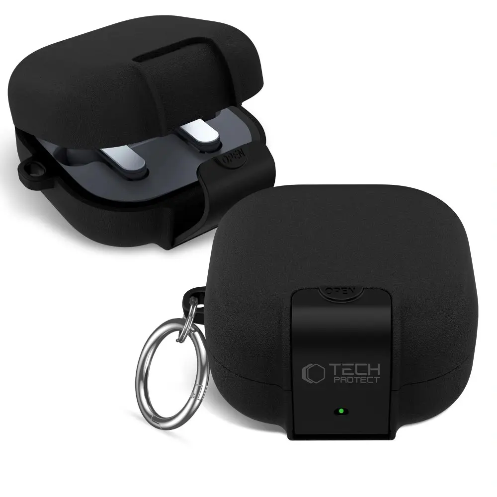 Tech-Protect Slim Hook pouzdro, Samsung Galaxy Buds 4 / 4 Pro, černé
