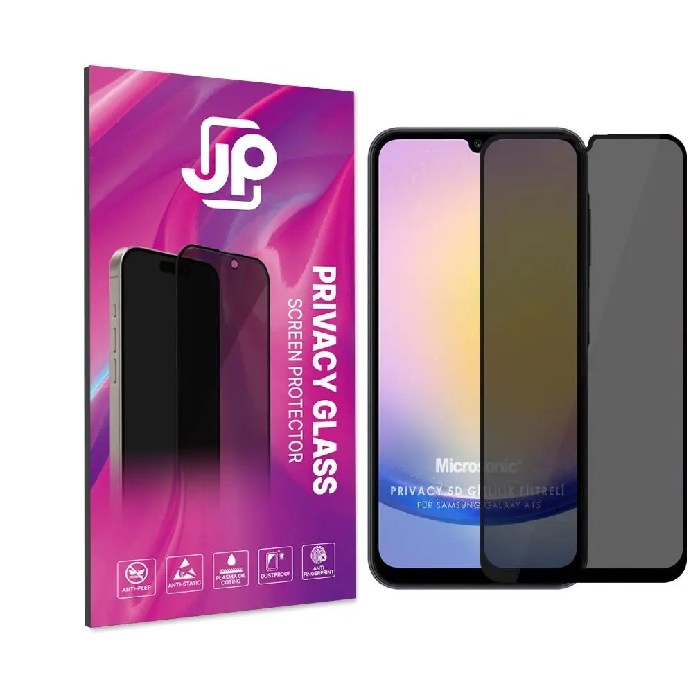 JP Privacy Tvrzené sklo, Samsung Galaxy A15, černé
