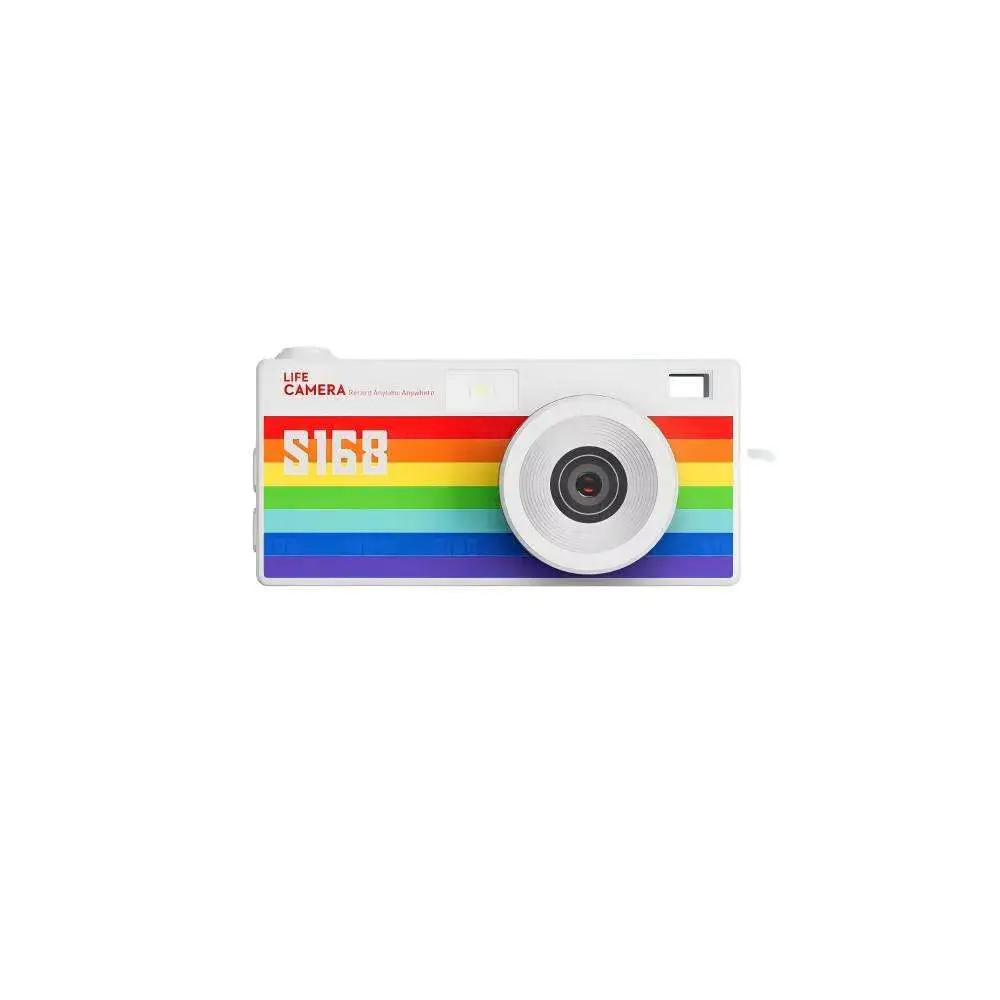 S168 Stylová Mini retro fotoaparát na klíče, bílá