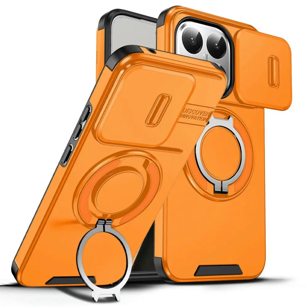 Camslide Stand obal, Xiaomi 15T, oranžový