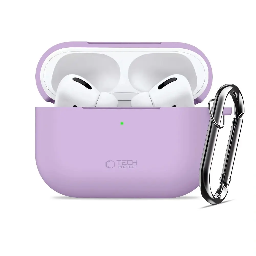 Tech-Protect Silikonové pouzdro, Apple AirPods Pro 3, fialové