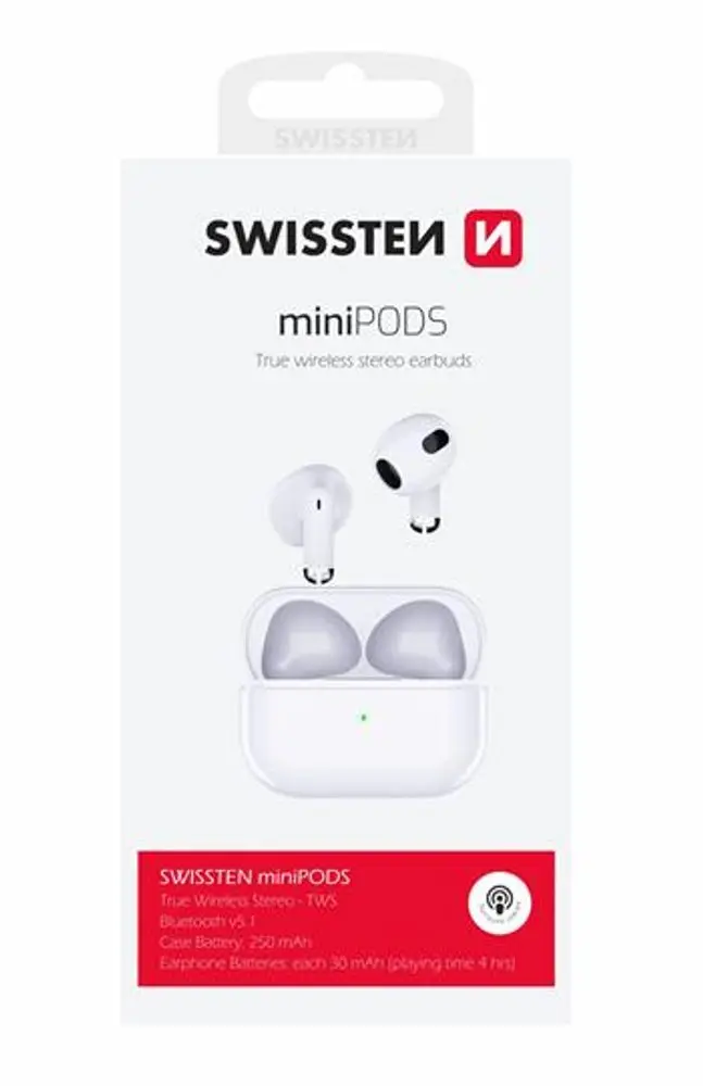 SWISSTEN Minipods TWS barva White 54200200