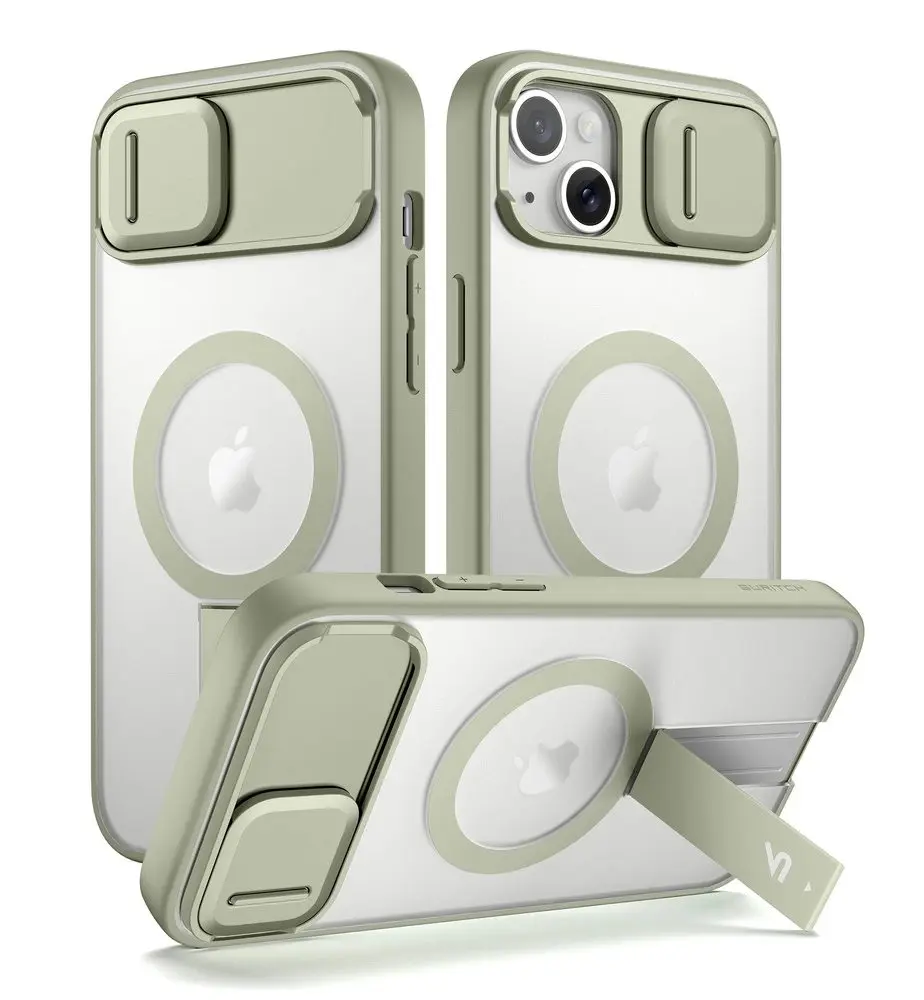 Suritch MagSafe Shockproof obal, iPhone 13 / 14, zelený