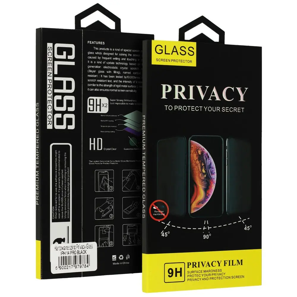 Tvrzené sklo Privacy Samsung S23 Ultra Full Cover černé 97839