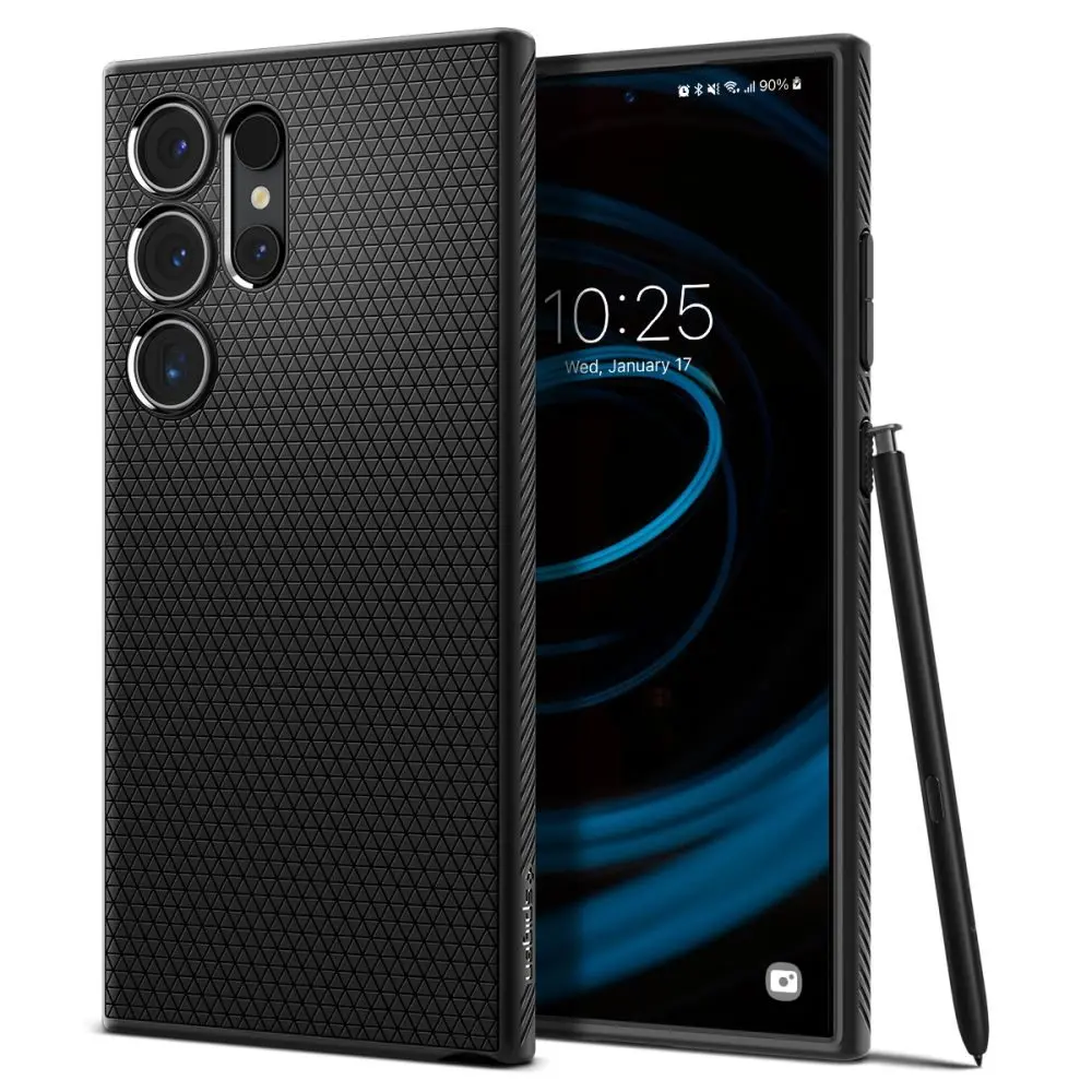 Spigen Liquid Air Samsung Galaxy S24 Ultra Matný Černý
