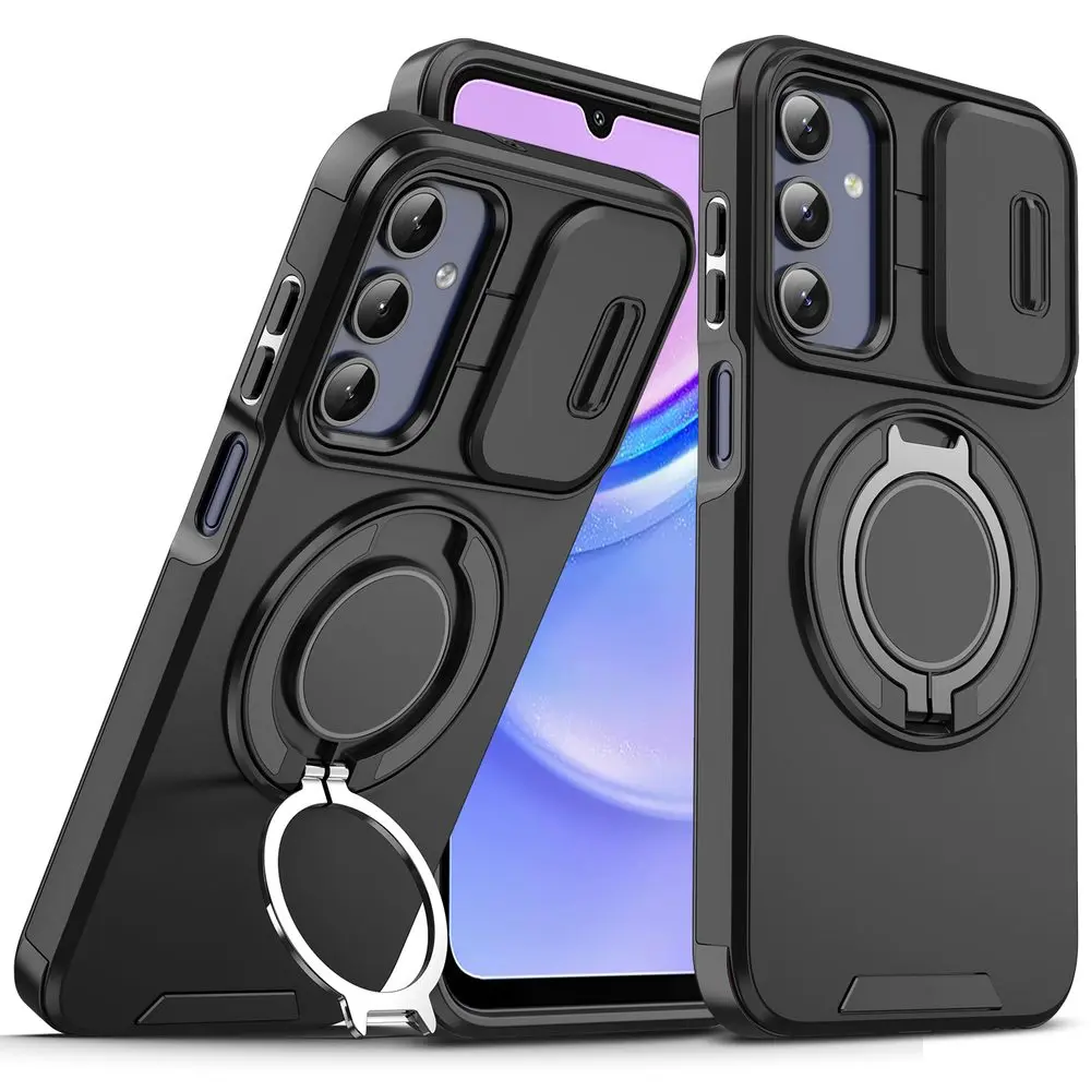 Camslide Stand obal, Samsung Galaxy A15, černý