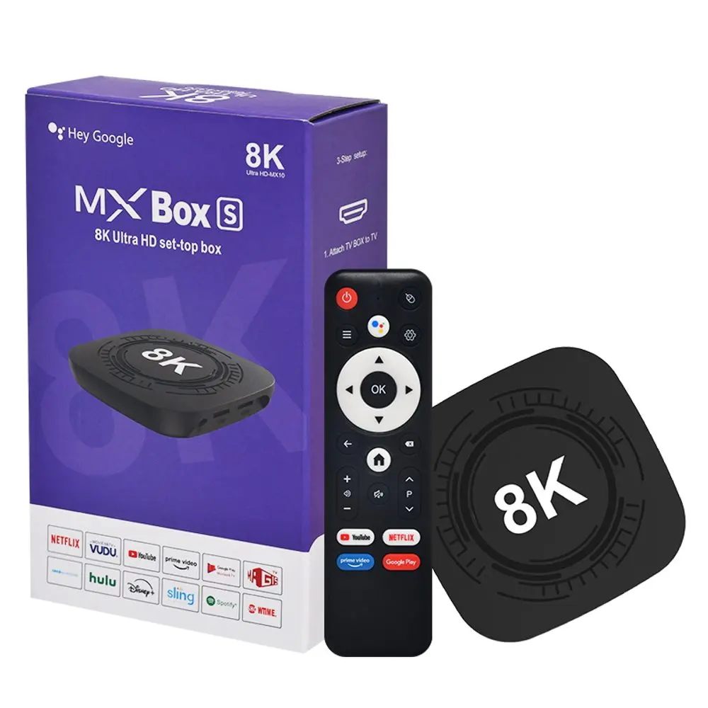 MX10 8K PRO Smart TV Box s Android 14 (2 GB RAM / 16 GB)