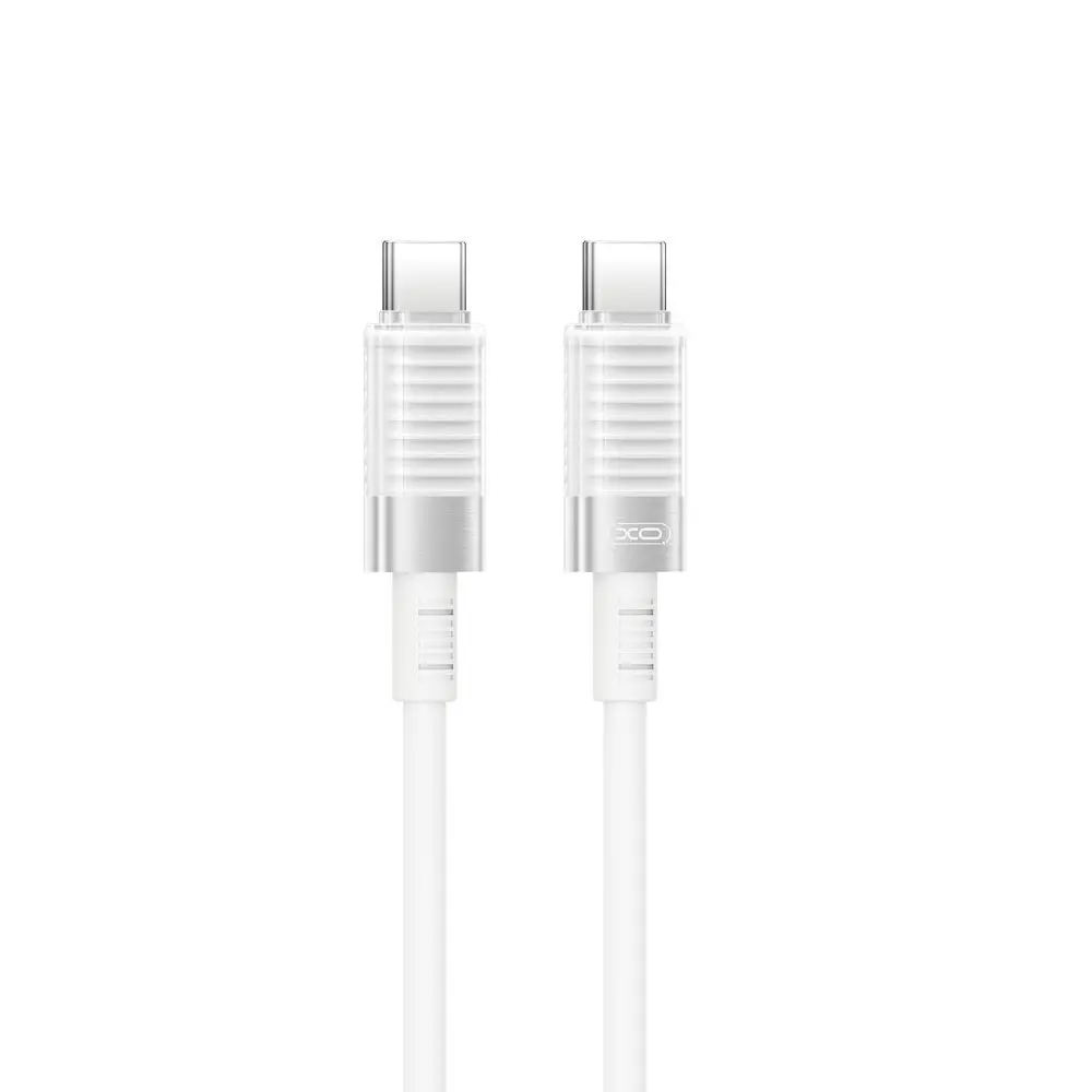 XO kabel NB-Q282B PD USB-C - USB-C, 1 m, bílý