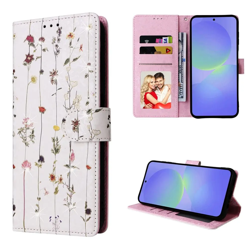 Magnet Case, Samsung Galaxy A36, luční kvítí