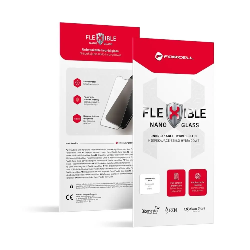 Forcell Flexible Nano Glass hybridní sklo, Samsung Galaxy S24 Ultra, průhledné