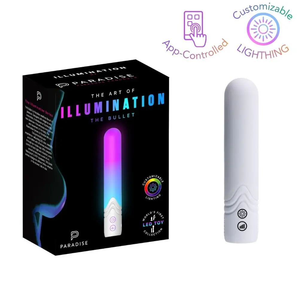 Vibrátor PARADISE PLEASURE PRODUCTS Illumination The Bullet bílý
