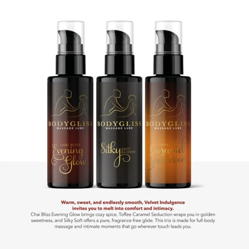 BodyGliss Massage Lube Collection Velvet Indulgence 3x50ml