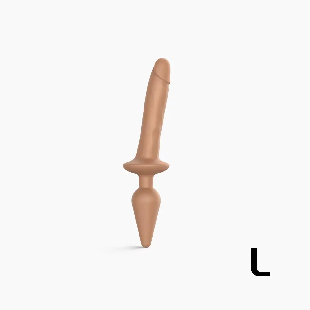 Strap-on-me Switch Realistic L - 2v1 silikonové dildo (přírodní)