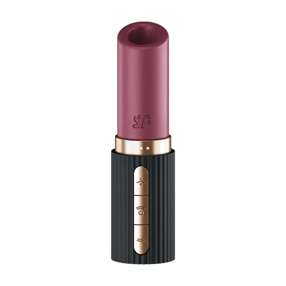 Stimulátor klitorisu SATISFYER Deep Kiss vínový