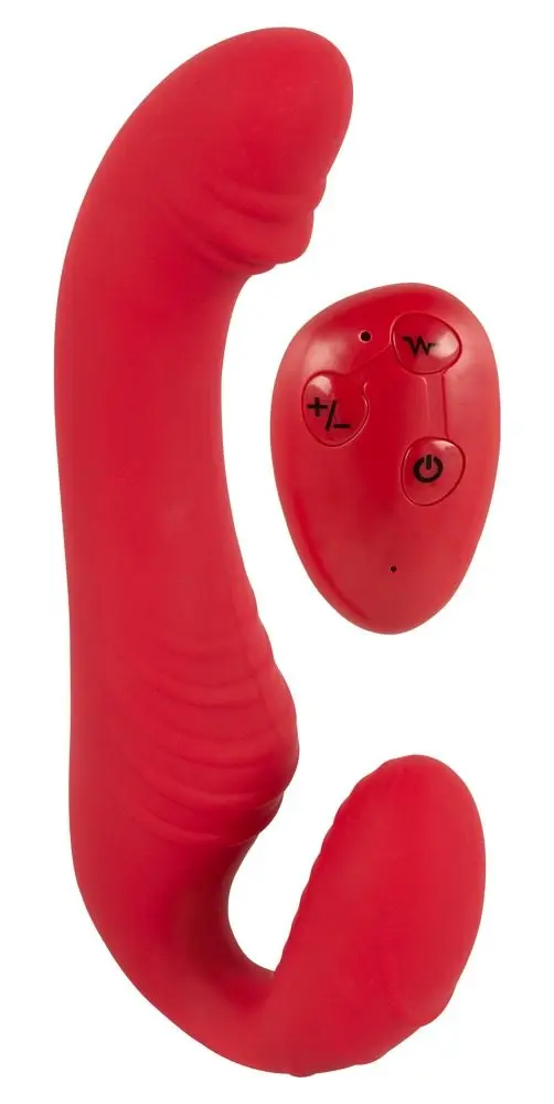 You2Toys - strapless vibrátor s dálkovým ovládáním - červený