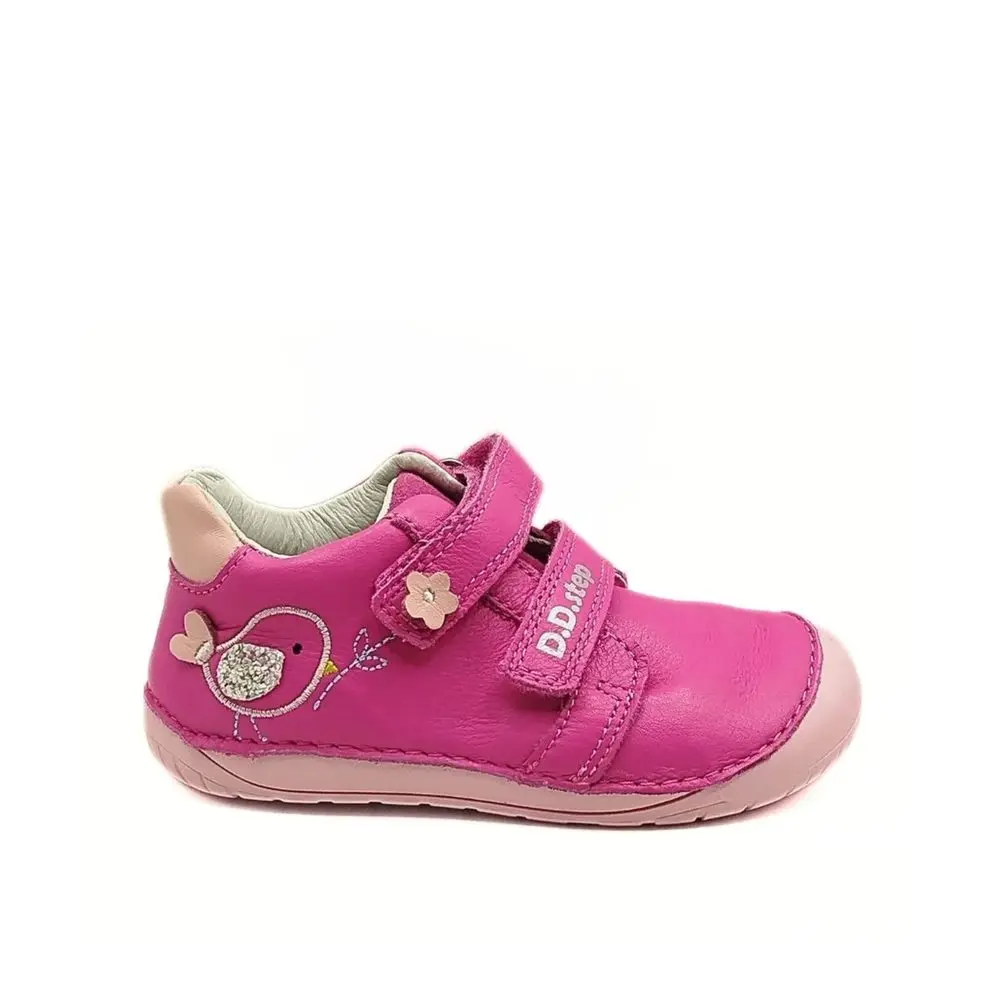 Dětské barefoot tenisky D.D.STEP S070-61646B Hot Pink růžové ptáček