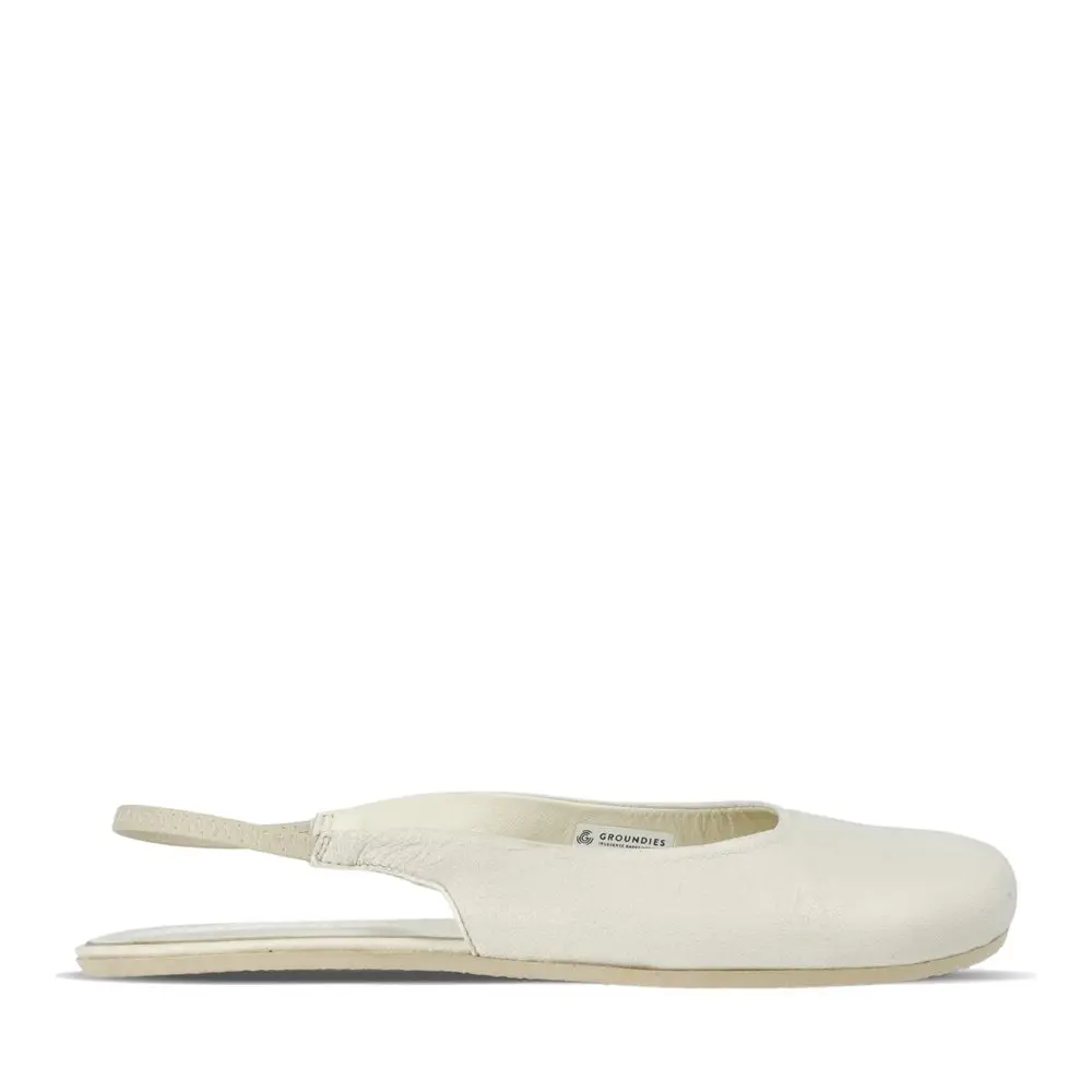 Dámské Barefoot Sandály GROUNDIES® Arc Bílé -