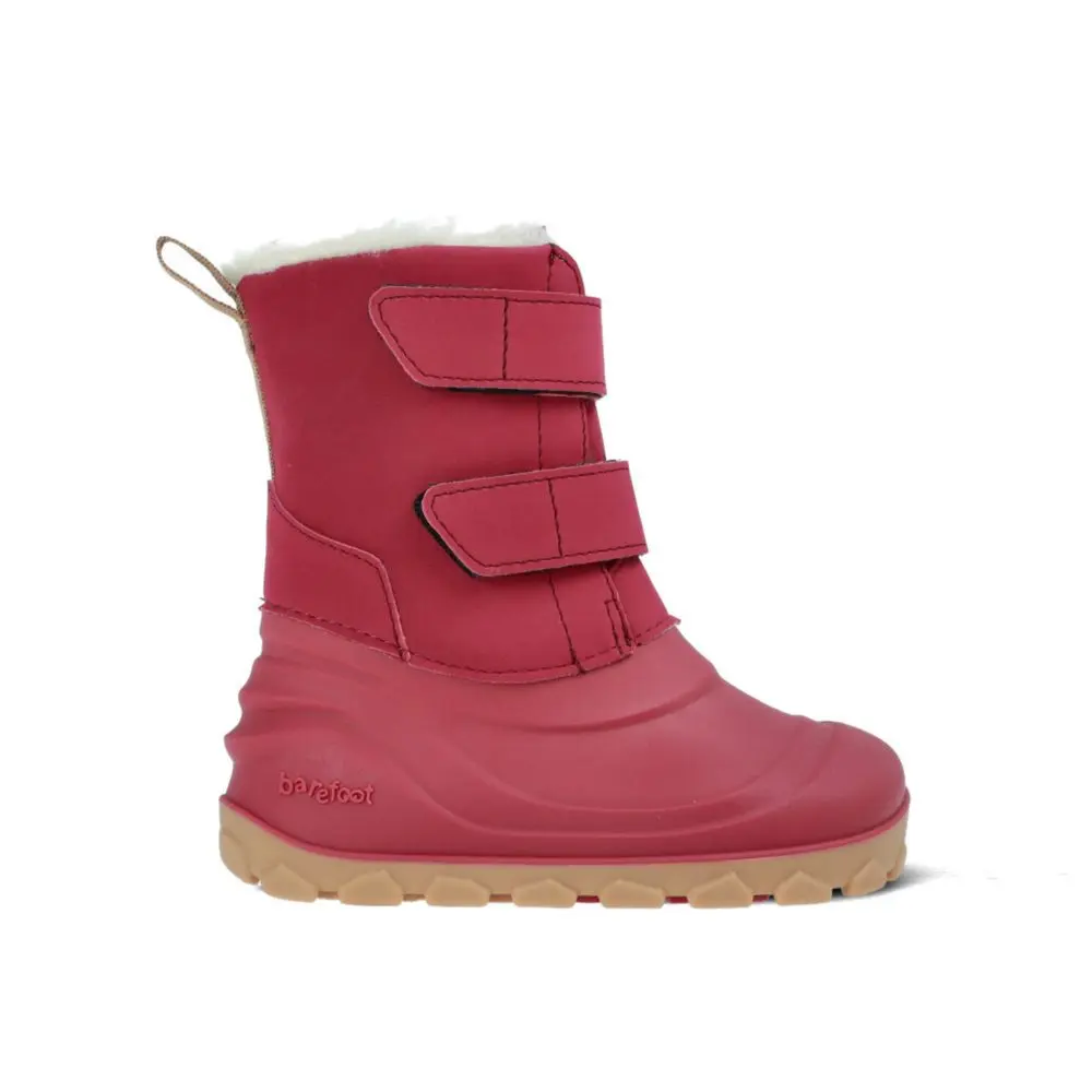 Dětské Barefoot Zimní boty RAYVE BLIZZARD vínové