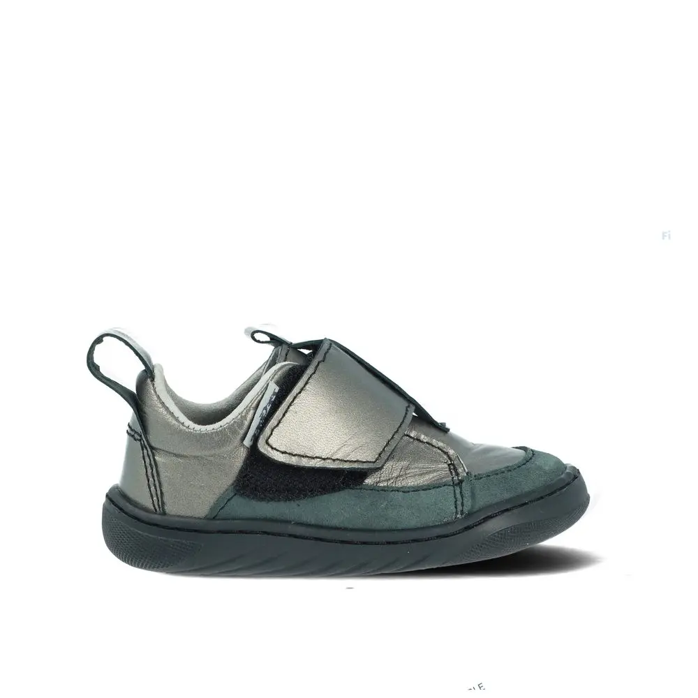 Dětské Barefoot První botičky PEGRES SBF64 antracitové
