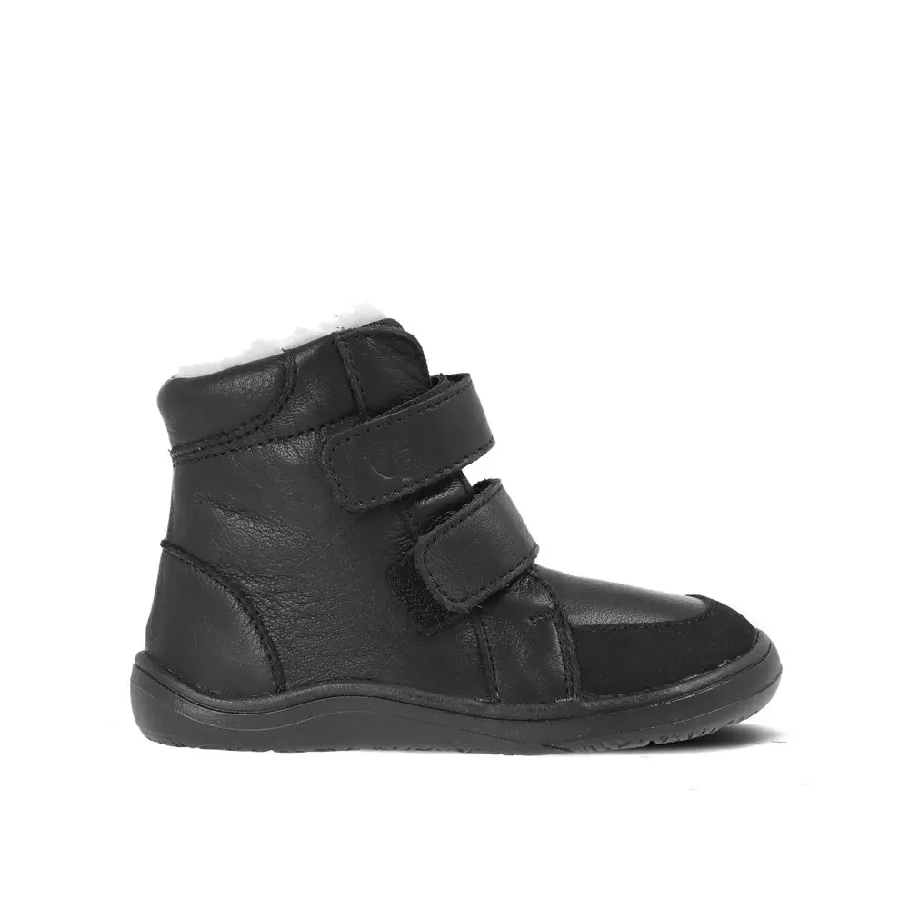 Dětské Barefoot Zimní boty BABY BARE FEBO WINTER black asfaltico -