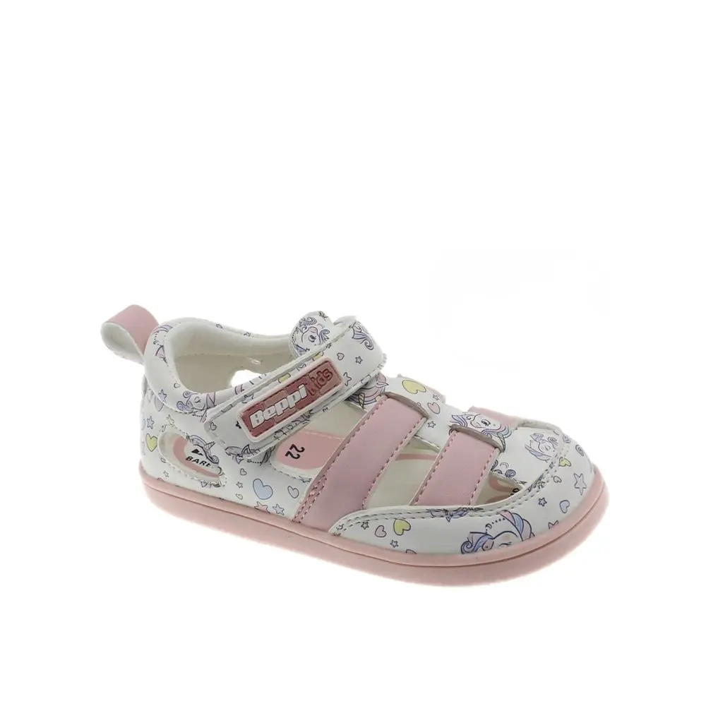 Dětské Barefoot Sandály BEPPI SAPATO CASUAL BEBE růžoví jednorožci -