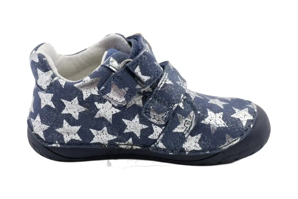 Dětské barefoot tenisky D.D.STEP S070-62583 Tmavě modré hvězdy -