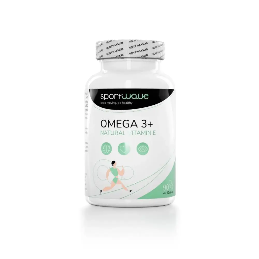 SportWave Omega 3 + Natural Vitamin E 90 kapslí